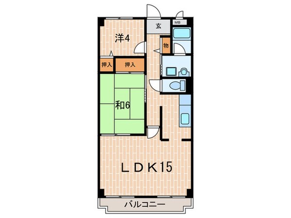 ロイヤルヒル２番館の物件間取画像